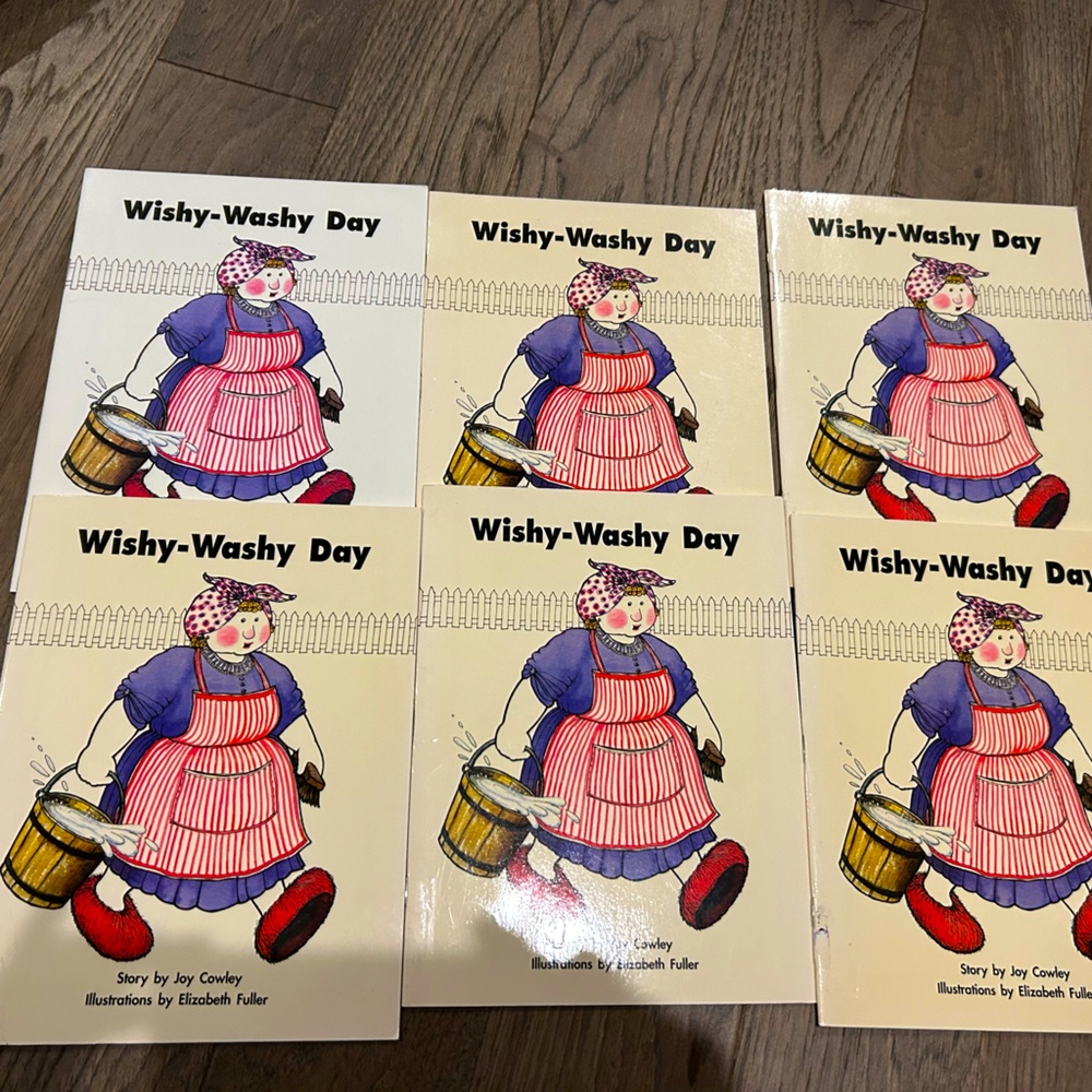 Lot Of 6  “ Wishy Washy Day“ Readers By Joy Cowley PM Plus Early Literacy